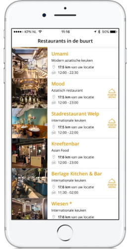 restaurant overzicht